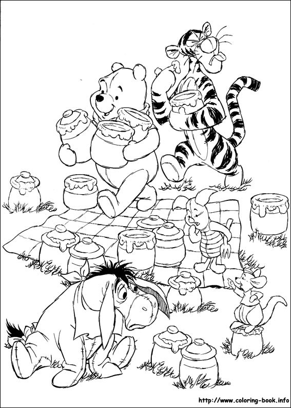 Winnie the Pooh coloring picture